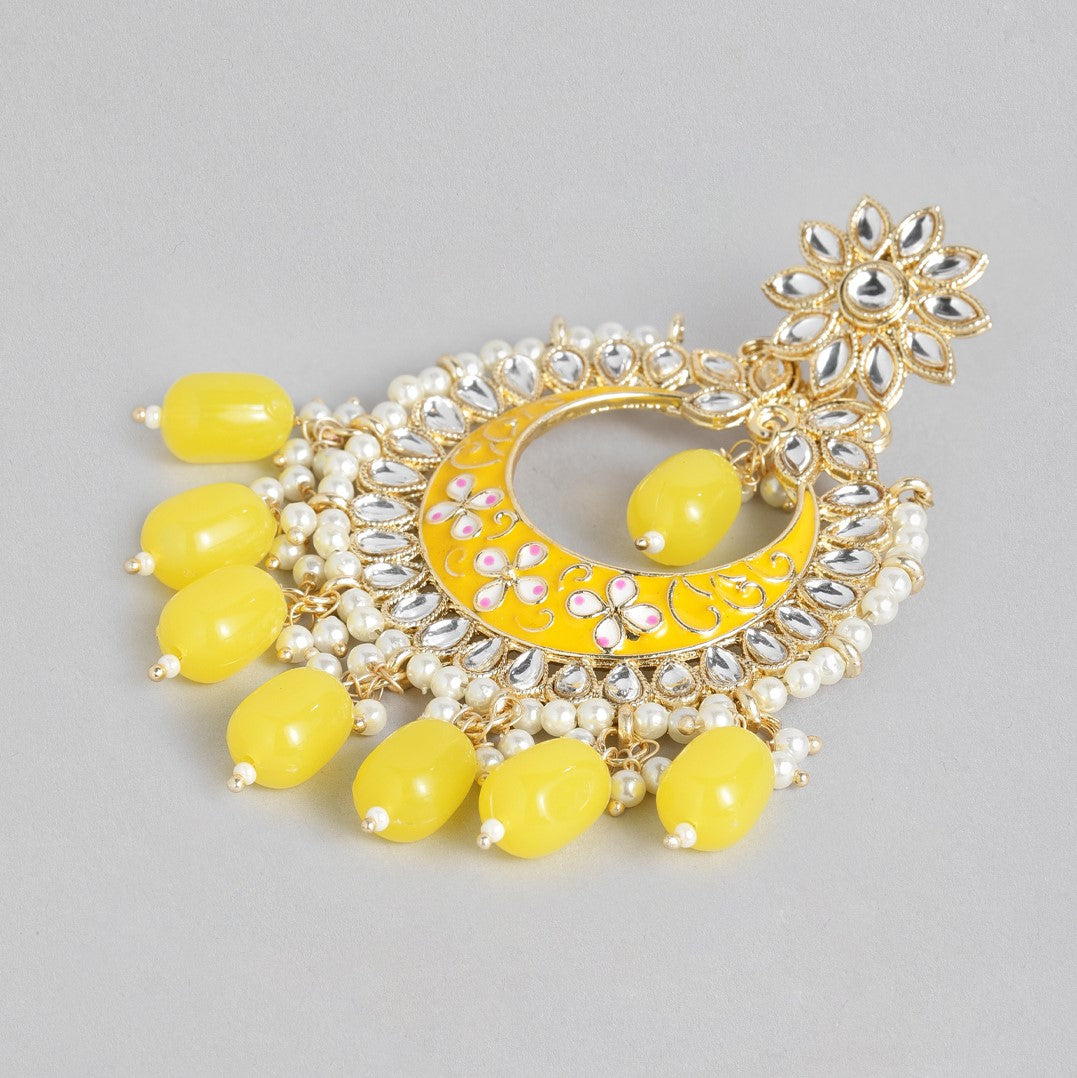 Buy thread trends Silk Thread Jhumka Silk Dori Earring -Lemon Yellow Color  New Model at Amazon.in