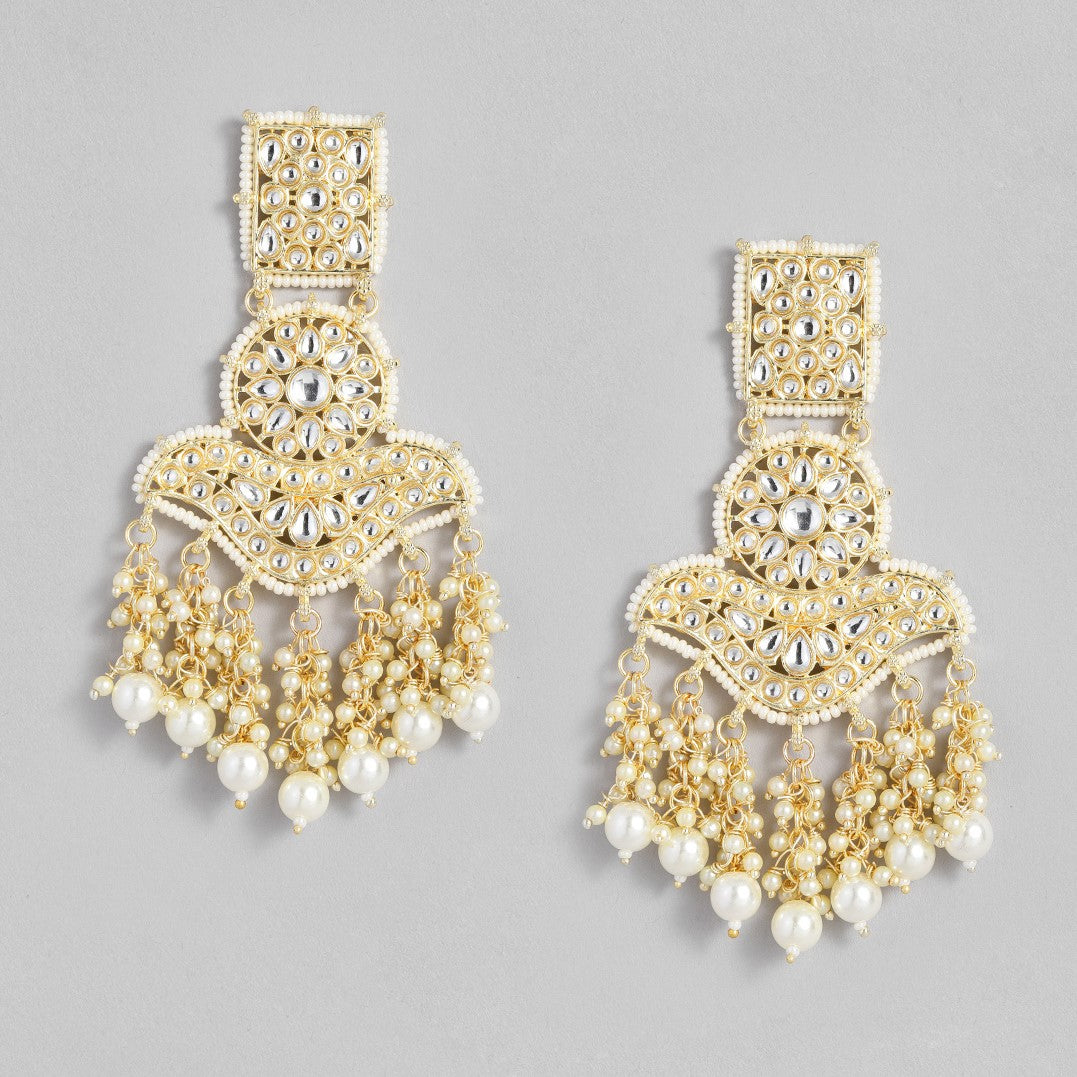 Gold-Toned Classic Drop Earrings