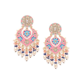 Gold Plated Contemporary Chandbalis Earrings