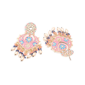 Gold Plated Contemporary Chandbalis Earrings