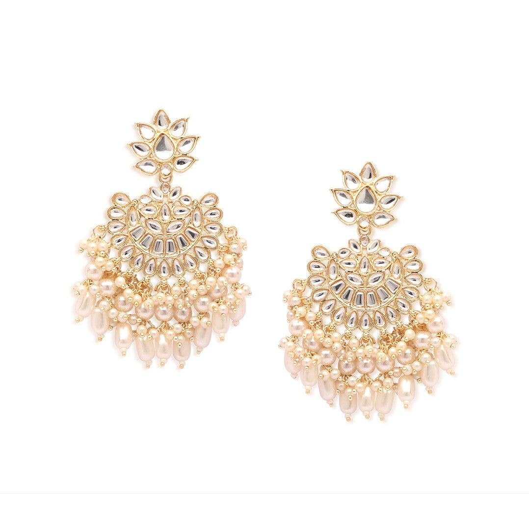 Gold-Plated Classic Chandbalis Earrings