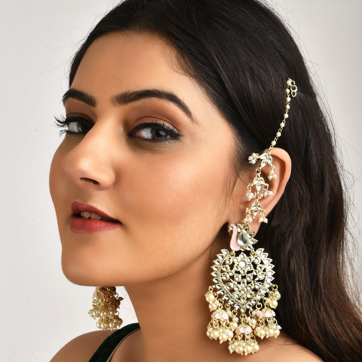 Laida Gold Plated Classic Chandbalis Earrings