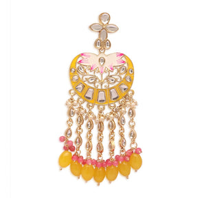 Gold Plated Contemporary Drop Earrings