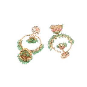 Sea Gold Plated Classic Jhumkas Earrings