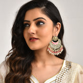 Gold Plated Contemporary Chandbalis Earrings