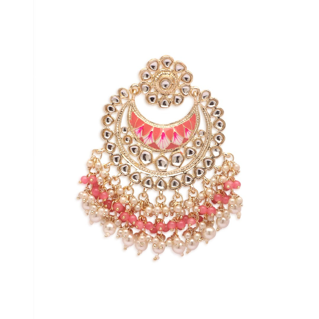 Gold Plated Contemporary Chandbalis Earrings