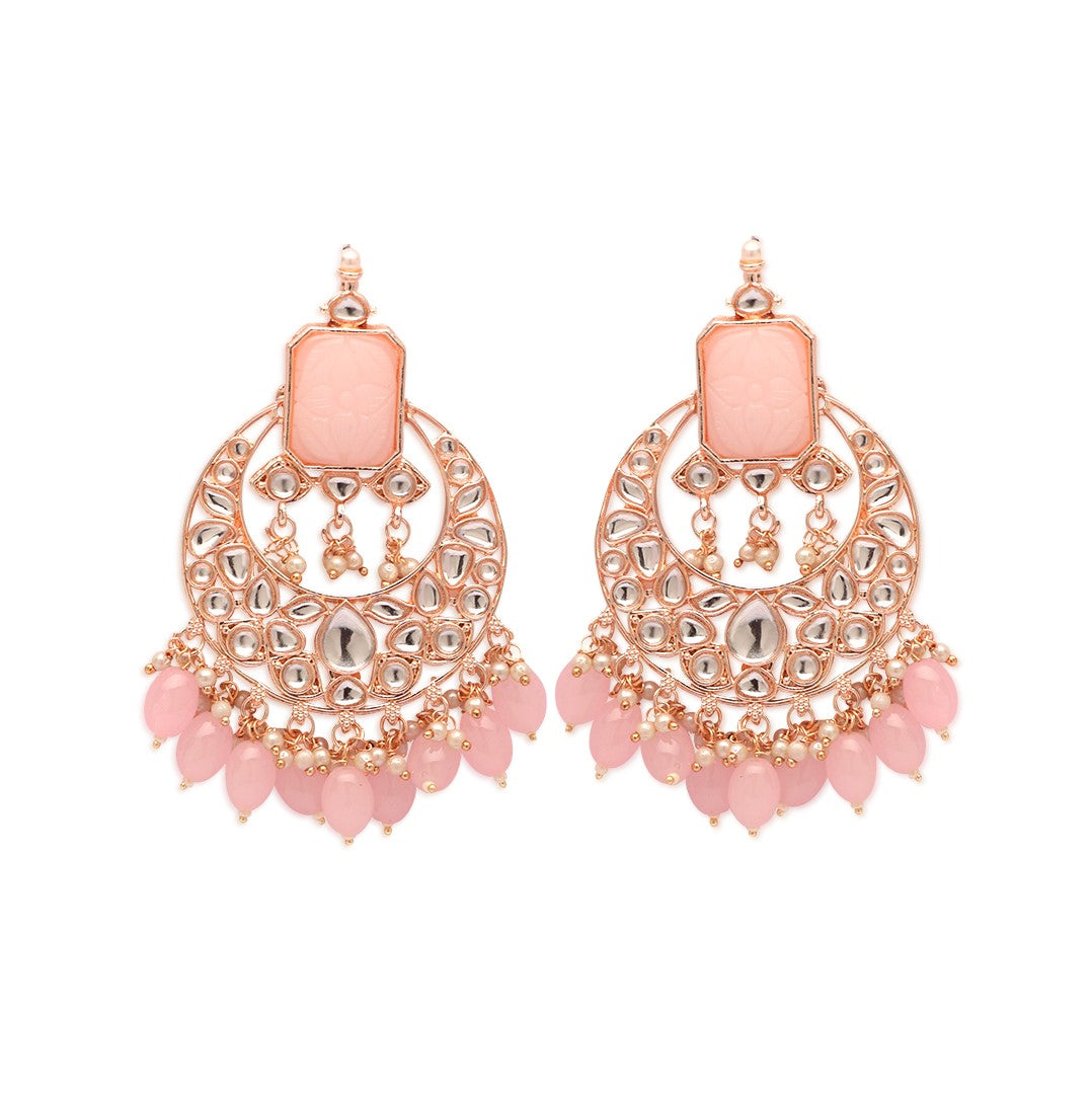 Gold Plated Contemporary Drop Earrings