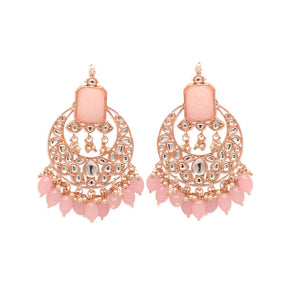 Gold Plated Contemporary Drop Earrings