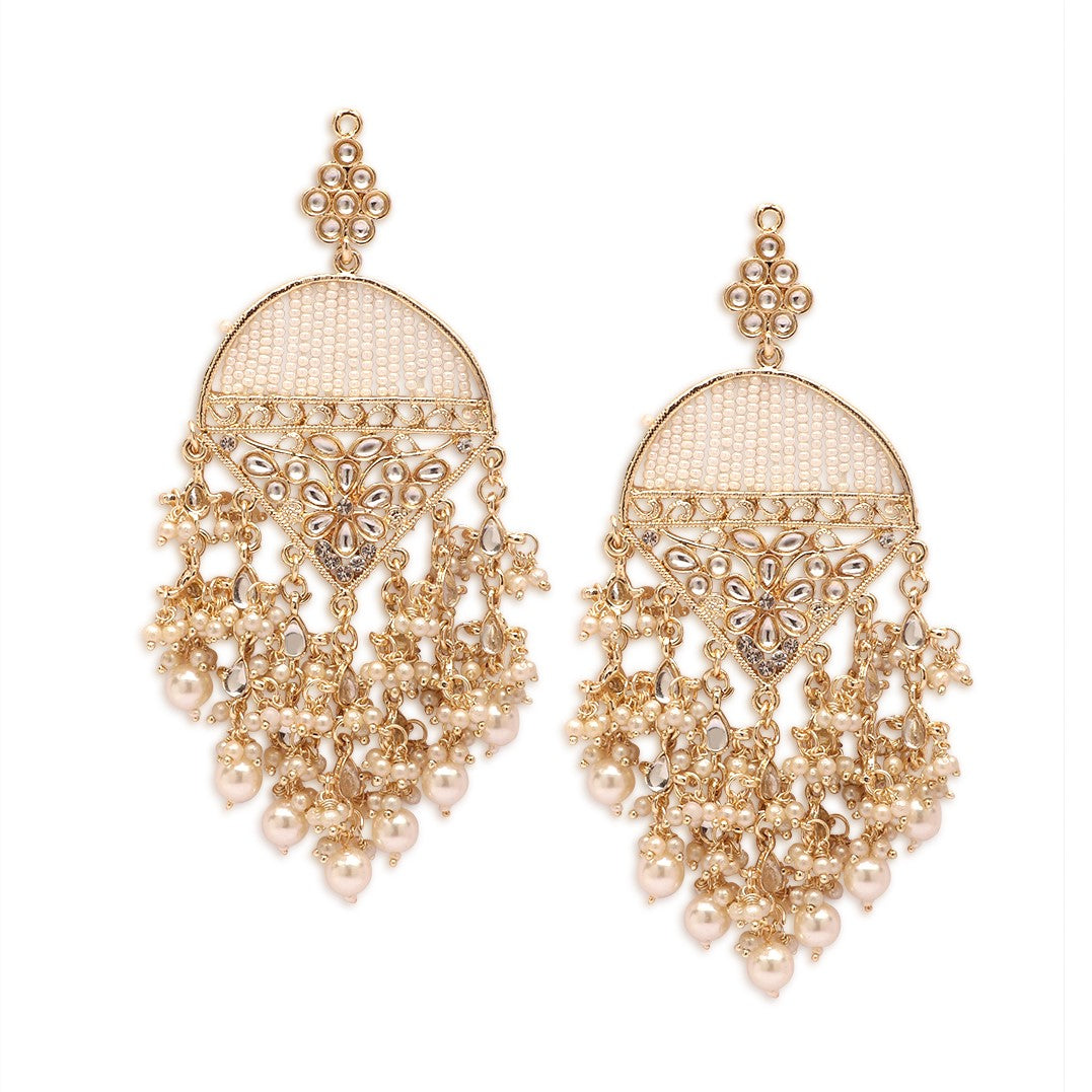 Gold-Plated Classic Drop Earrings