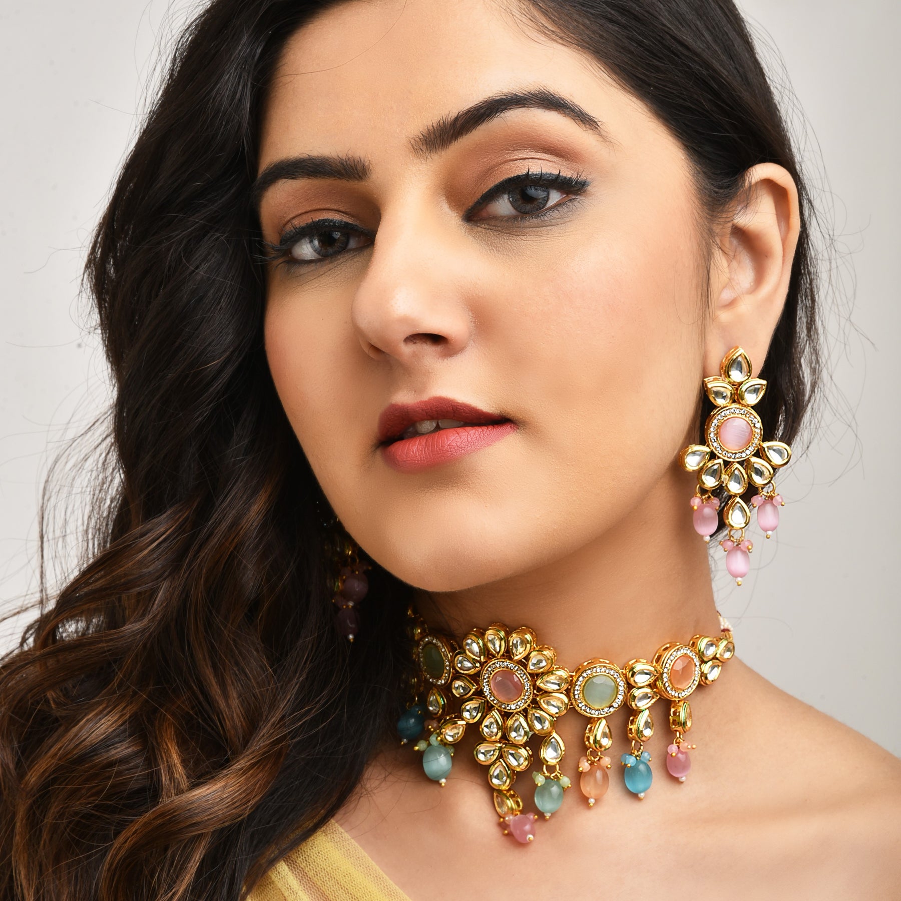 Diksha Multicolor Choker Jewellery Set