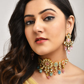 Diksha Multicolor Choker Jewellery Set