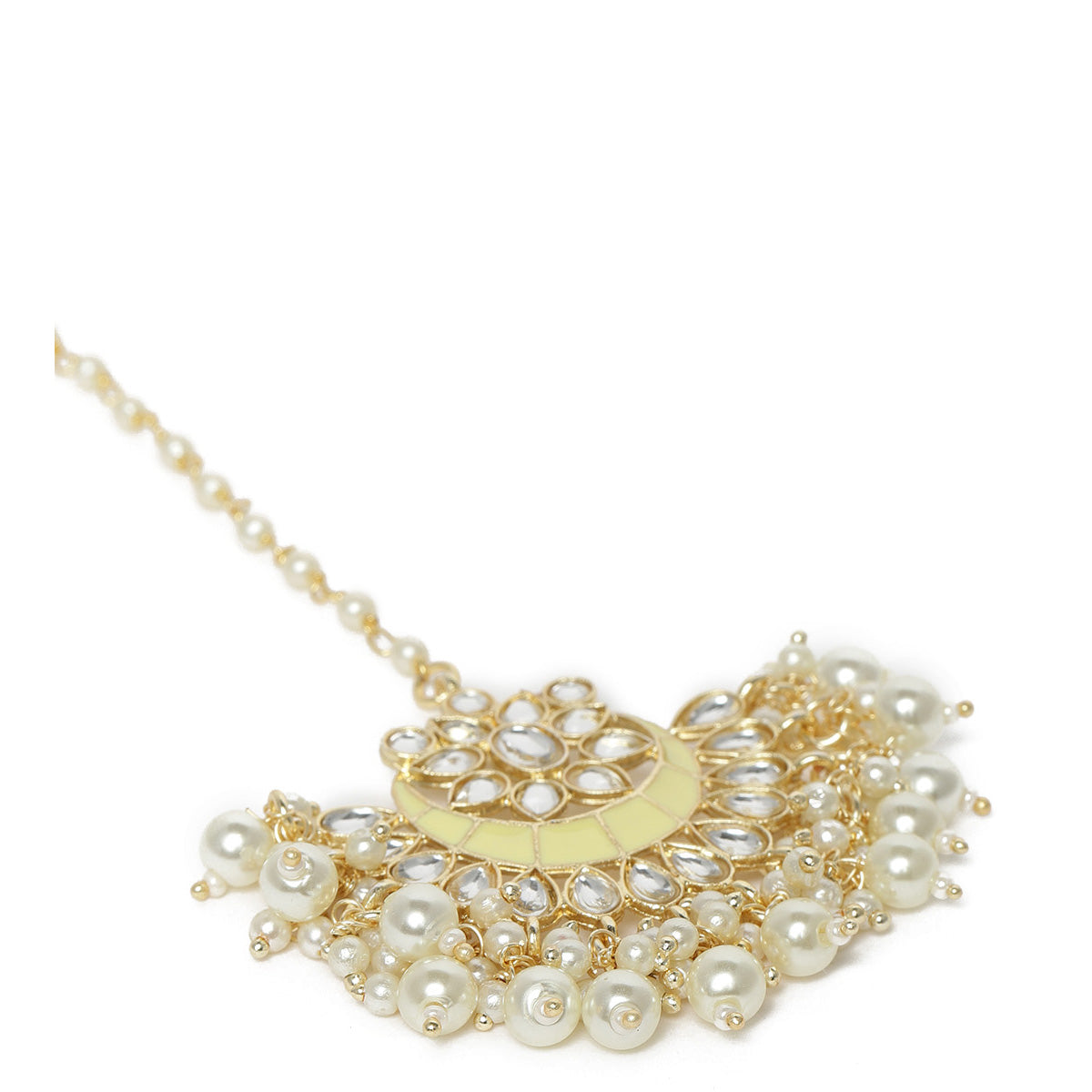 Laida Gold-Plated Kundan-Studded Handcrafted Maangtikka