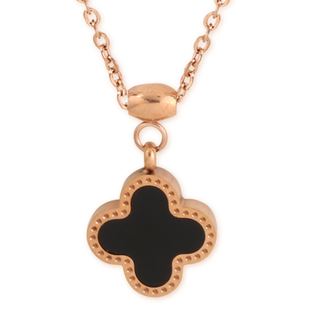 Laida Women Rose Gold-Plated AD Pendant With Chain