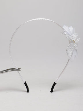 Laida Girls Set of 2 White Embellished Hairbands