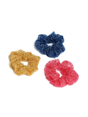 Laida Set of 3 Organza Scrunchies