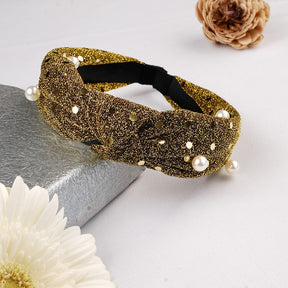 Laida Women Gold-Toned Embellished Hairband