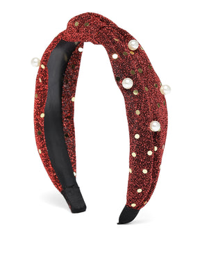 Laida Women Maroon Embellished Hairband